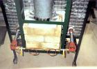 Flue beeing fitted to firebrick base