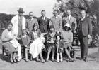 B/R - Frederick Redverse Woodhead - Hylton Ludgate Woodhead - Lionel Savage - Dennis Raymond Woodhead - Ralph Harris - Thomas Ludgate Woodhead F/R - Mary Ellen Woodhead (nee Walton) & Verna May Woodhead - Derek Ludgate Woodhead - Thelma Savage (nee Woodhead) & David Harris - Florence  Ivy Harris (nee Woodhead - Pamela Dorathy Harris - Martha Magdalena Woodhead (nee Engelbrecht) -  Woodhead Family - Pretoria 1930/1